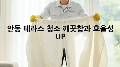 안동 테라스 청소: 깨끗함과 효율성 UP!